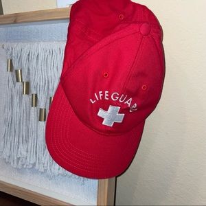 RED LIFEGUARD  Baseball Cap